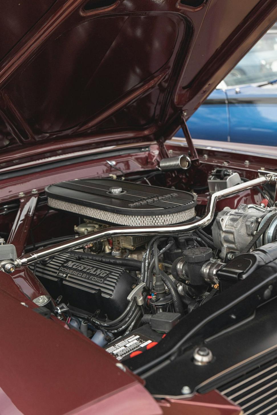 Classic car engine bay